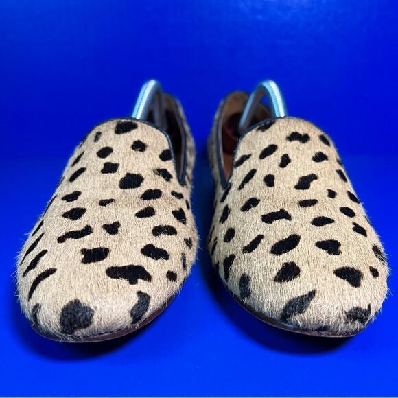Madewell Womens Teddy Cheetah Print Calf Hair Flats 7.5 - Picture 2 of 12